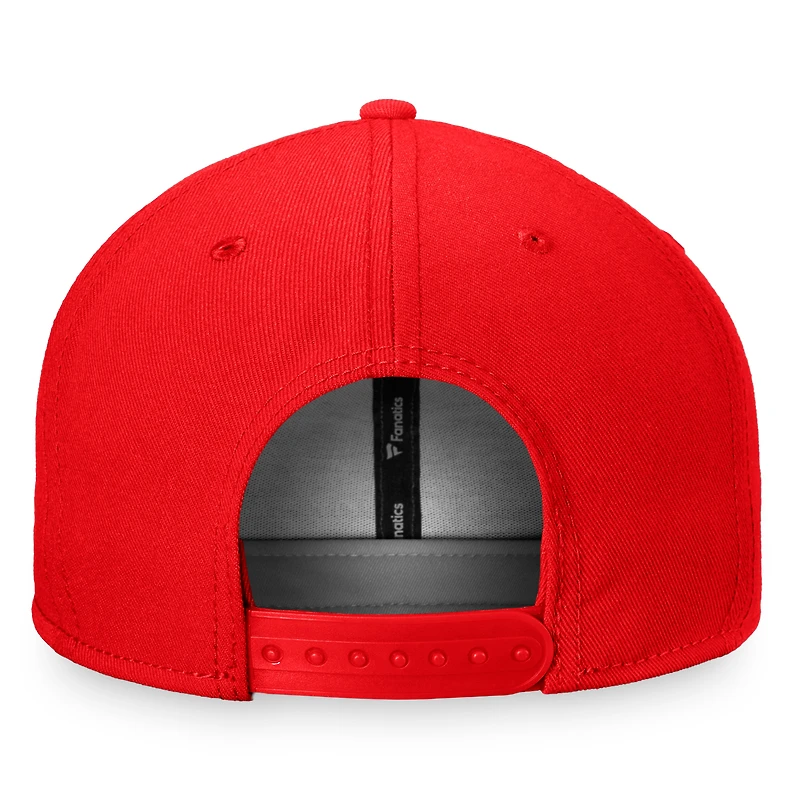 Casquette Snapback Fanatics rouge Washington Senators Cooperstown Collection Core pour hommes