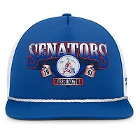 Casquette snapback Fanatics Royal/White Washington Senators Cooperstown Collection Recall pour homme