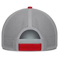 Men's Fanatics White/Red Washington Senators On Deck A-Frame Snapback Hat