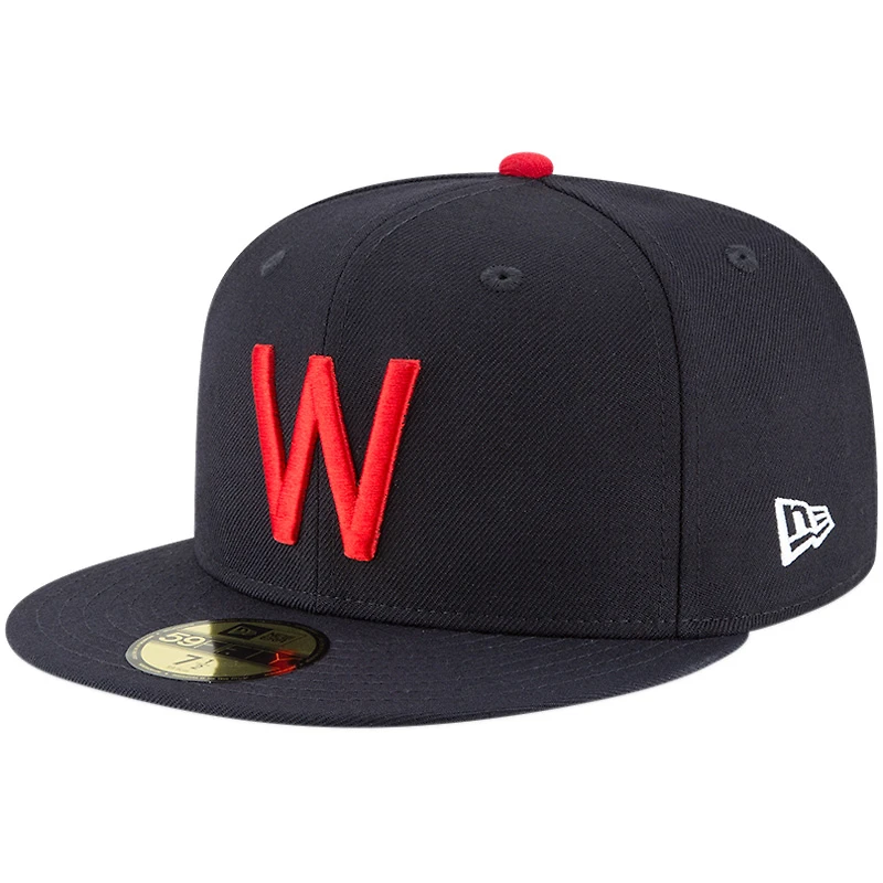 Casquette ajustée New Era 59FIFTY en laine, collection Cooperstown, Washington Senators, bleu marine