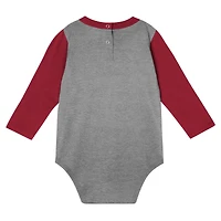 Ensemble body et pantalon à manches longues pour bébé Crimson Washington State Cougars Double Up