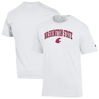 Men's Champion  Crimson Washington State Cougars Arch Over Logo T-Shirt