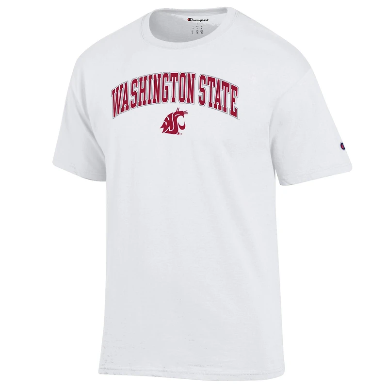 Men's Champion Crimson Washington State Cougars Arch Over Logo T-Shirt