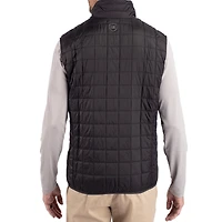 Men's Cutter & Buck  Black Washington State Cougars Rainier Eco Insulated PrimaLoft Full-Zip Puffer Vest