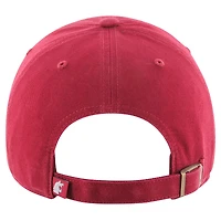 Casquette ajustable '47 Crimson Washington State Cougars Clean Up pour hommes