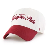 Men's '47 White Washington State Cougars Contemporary Basics Foundation Clean Up Adjustable Hat