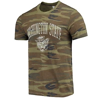 Alternative Vêtements Men Camo Washington State Cougars Arch Logo T-shirt