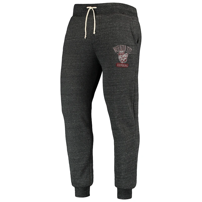 Vêtements alternatifs pour hommes Noir chiné Washington State Cougars Dodgeball Tri-Blend Pantalon
