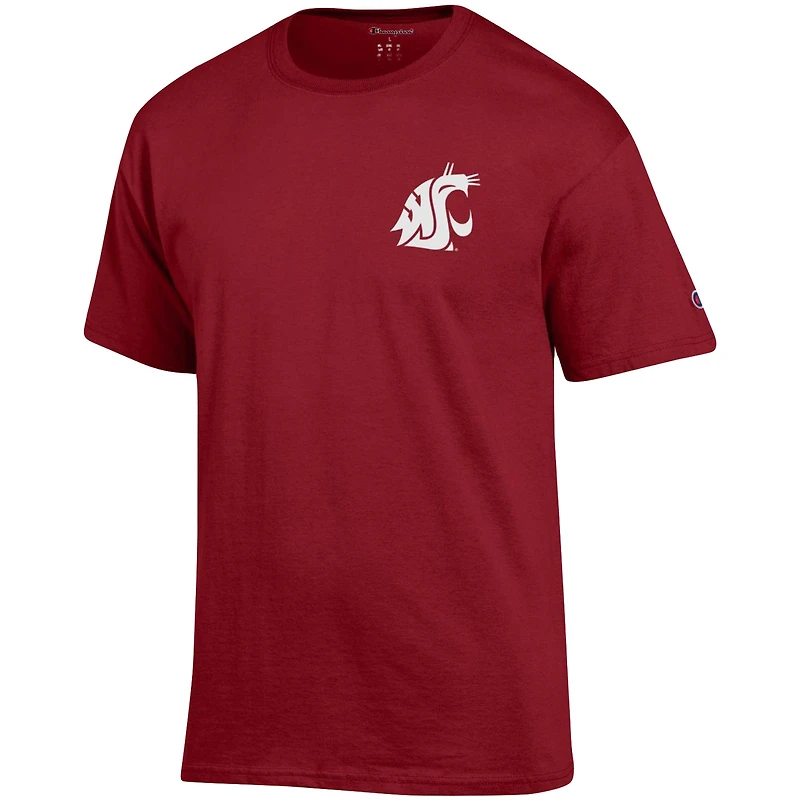 T-shirt à deux coups « Champion masculin Crimson Washington State Cougars »