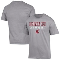 T-shirt gris avec logo des anciens Washington State Cougars pour homme