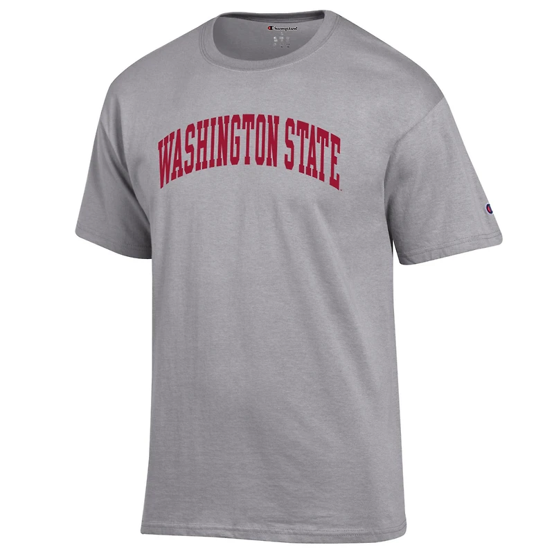 T-shirt basique Arch pour homme, champion Heather Gray, Washington State Cougars