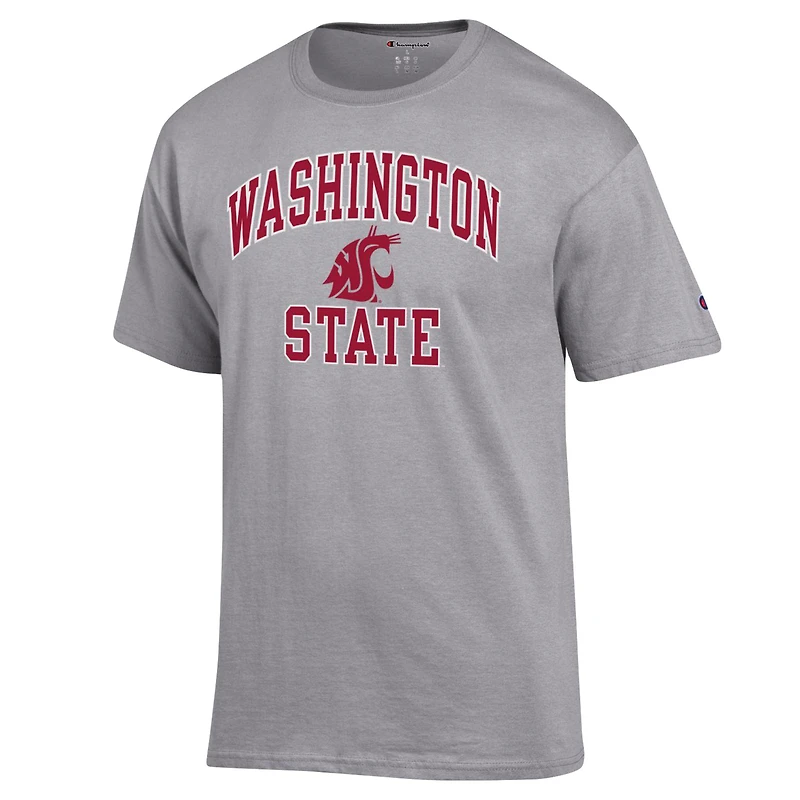 Champion Heather Grey Washington State Cougars High Motor T-shirt pour homme