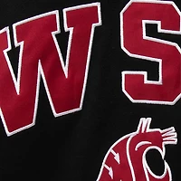 Colosseum Black Washington State Cougars Arch & Logo Crew Neck Sweat-shirt pour homme