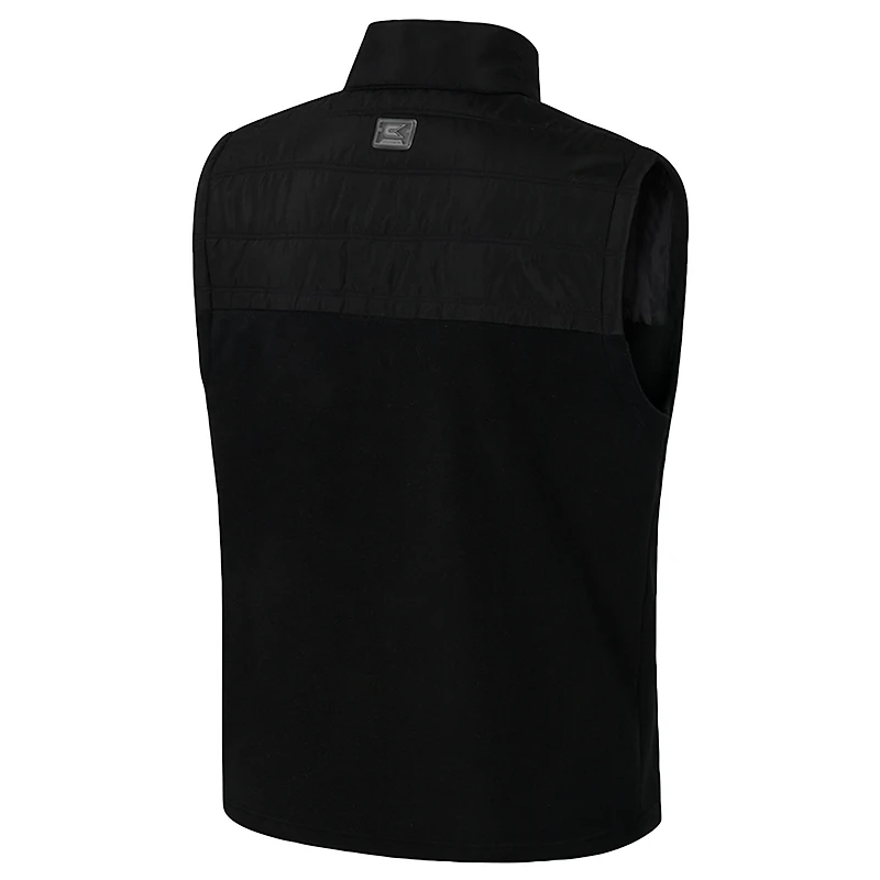 Men's Colosseum  Black Washington State Cougars Block The Sun Full-Zip Vest