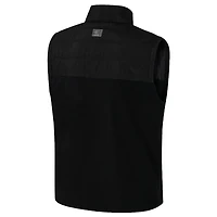 Men's Colosseum  Black Washington State Cougars Block The Sun Full-Zip Vest