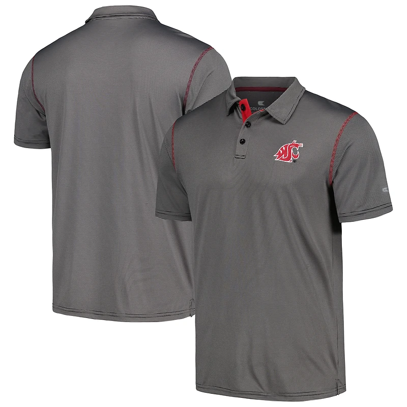 Colosseum Noir pour homme Washington State Cougars Cameron Polo