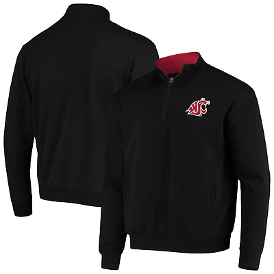 Colosseum Black pour homme Washington State Cougars Tortugas Logo Quarter-Zip Jacket