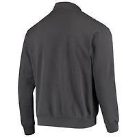 Men's Colosseum Charcoal Washington State Cougars Tortugas Logo Quarter-Zip Jacket