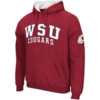 Men's Colosseum Crimson Washington State Cougars Double Arch Pullover Hoodie