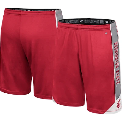Colosseum Crimson Washington State Cougars Haller Short pour homme