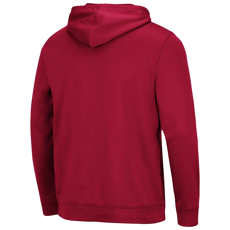 Men's Colosseum Crimson Washington State Cougars Lantern Pullover Hoodie