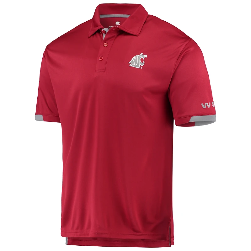 Colosseum Crimson Washington State Cougars Santry Polo léger pour homme