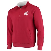 Colosseum Crimson Washington State Cougars Tortugas Logo Quarter-Zip Jacket pour homme