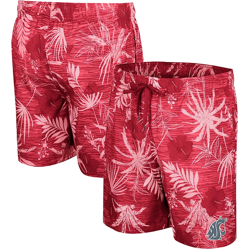 Colosseum Crimson Washington State Cougars pour homme What Else is New Swim Shorts