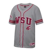 Men's Colosseum Gray Washington State Cougars Free Spirited Baseball Jersey