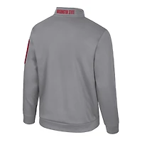 Veste polaire à fermeture éclair quart de tour Mainframe pour homme, gris Colosseum, Washington State Cougars