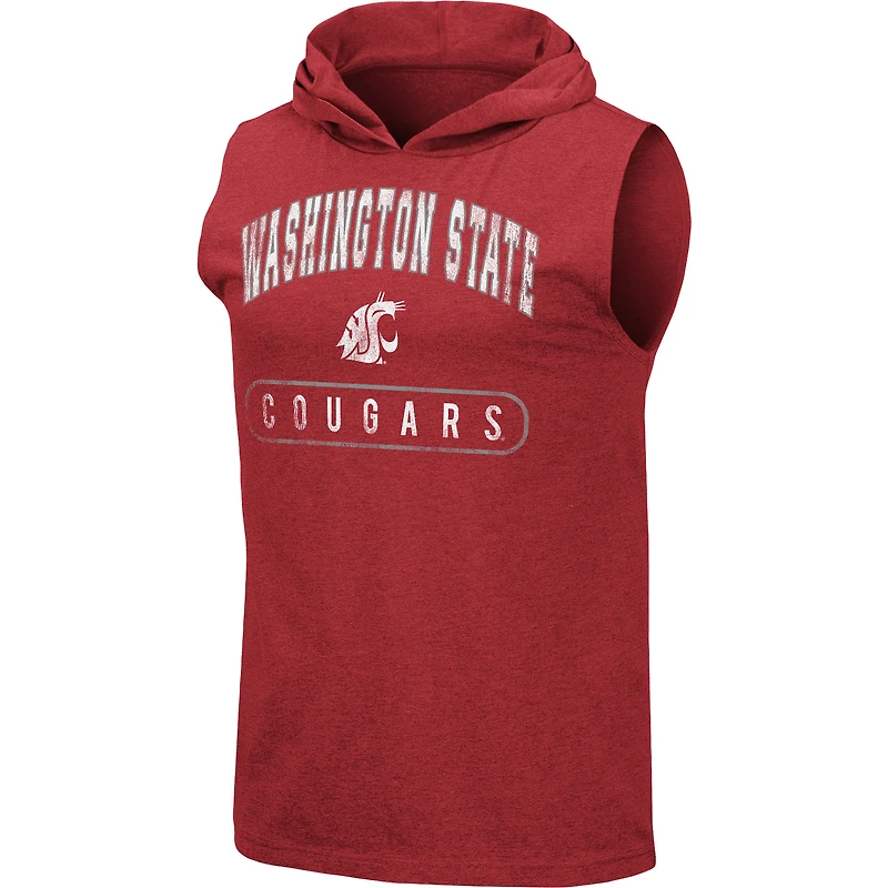 Débardeur Colosseum Heathered Crimson Washington State Cougars Varsity pour homme