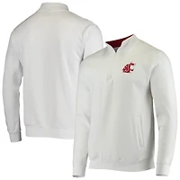 Colosseum pour homme White Washington State Cougars Tortugas Logo Quarter-Zip Jacket