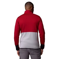 Pull-over demi-zip Columbia pour homme, couleur cramoisie/gris, Washington State Cougars Hike Omni-Wick
