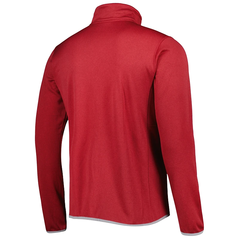 Columbia Crimson Washington State Cougars Park View Omni-Wick Haut à demi-zip pour homme