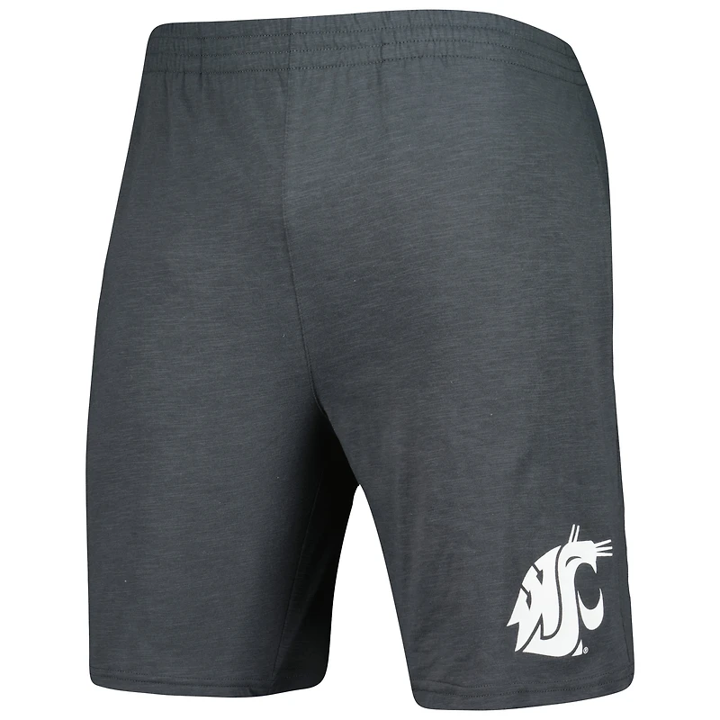Men's Concepts Sport Charcoal/White Washington State Cougars Downfield Top & Shorts Set