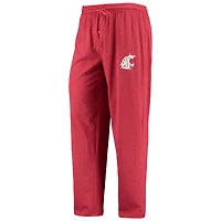 Concepts Sport Crimson/Heathered Charcoal Washington State Cougars Meter T-shirt à manches longues et pantalon Ensemble de nuit