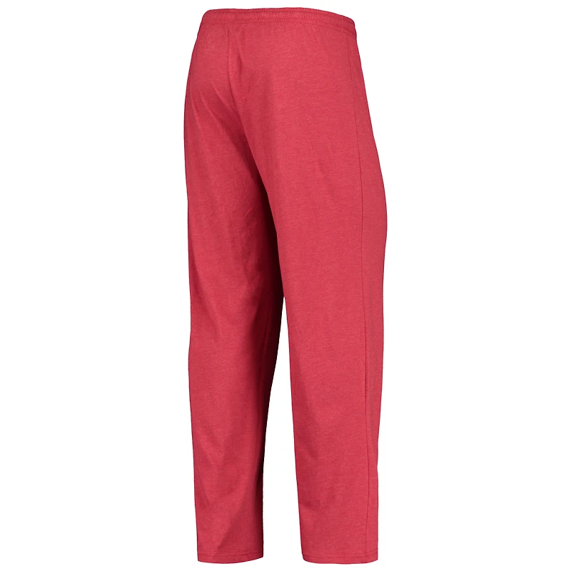 Ensemble de nuit pour homme Concepts Sport Crimson/Heathered Anthracite Washington State Cougars Meter, haut à manches longues et pantalon