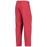 Ensemble de nuit pour homme Concepts Sport Crimson/Heathered Anthracite Washington State Cougars Meter, haut à manches longues et pantalon