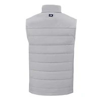 Men's Cutter & Buck Gray Washington State Cougars Evoke Hybrid Eco Softshell Recycled Full-Zip Vest