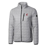 Men's Cutter & Buck Silver Washington State Cougars Rainier Full-Zip Jacket