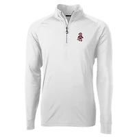 Pull-over zippé quart de tour en tricot extensible recyclé Adapt Eco Knit pour homme, blanc, des Washington State Cougars