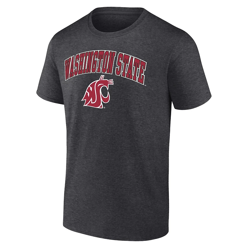 Men's Fanatics Heather Charcoal Washington State Cougars Campus T-Shirt