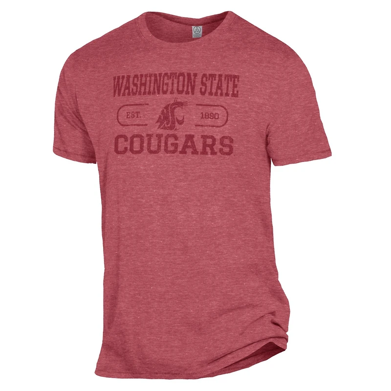 T-shirt The Keeper pour homme, couleur rouge chiné, des Cougars de l'État Washington