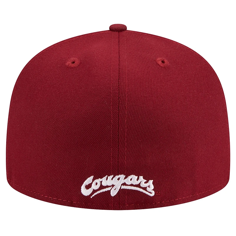 Casquette ajustée 59FIFTY pour homme New Era Crimson Washington State Cougars