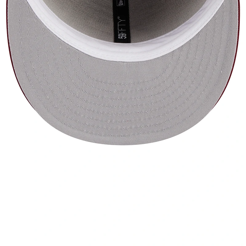 Casquette ajustée 59FIFTY pour homme New Era Crimson Washington State Cougars