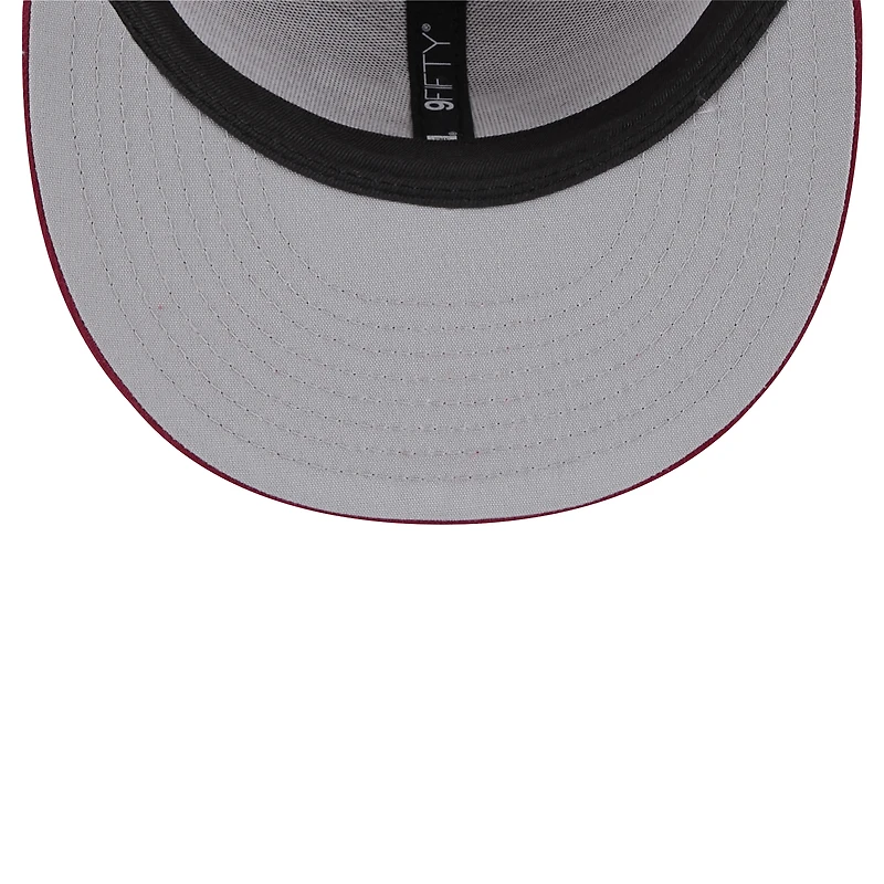 Men's New Era Crimson Washington State Cougars 9FIFTY Trucker Snapback Hat