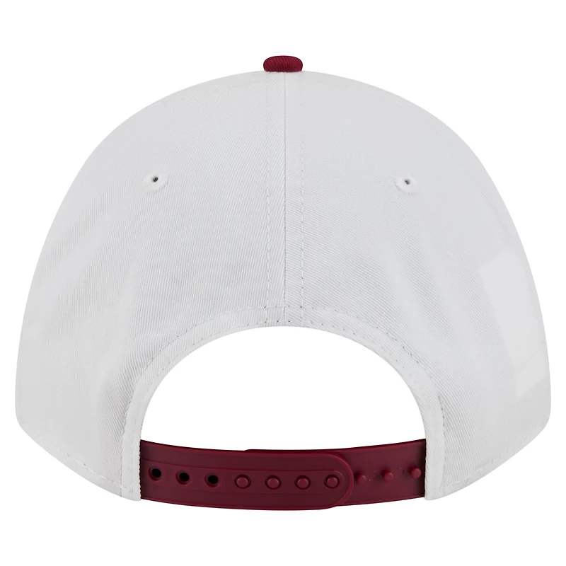 Casquette ajustable 9FORTY A-Frame M-Crown pour homme, modèle Arch, blanc/cramoisi, Washington State Cougars, New Era