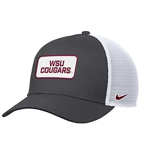 Casquette Nike anthracite Washington State Cougars 2025 On-Field Rise Trucker Performance ajustable pour homme