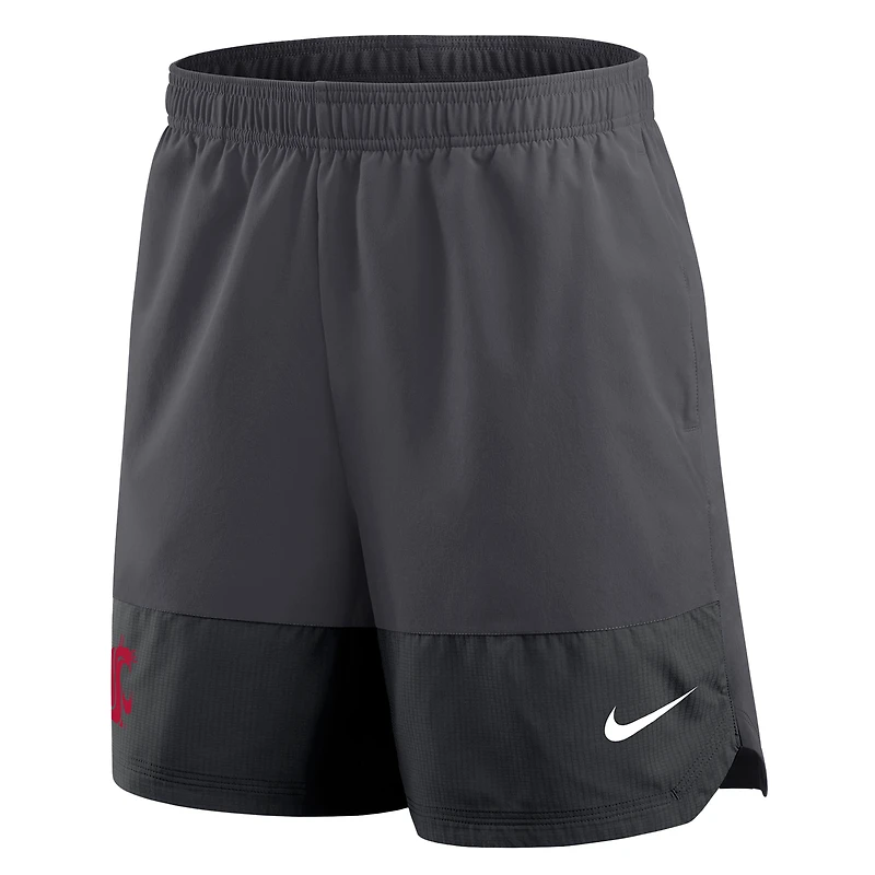 Short Nike Anthracite Washington State Cougars 2025 Performance pour homme
