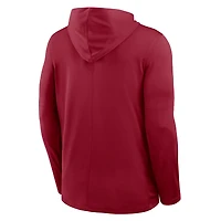Sweat à capuche Nike Crimson Washington State Cougars 2025 Sideline Dri-FIT manches longues pour homme